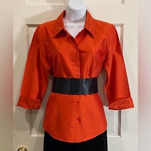 Morgan Kari Designs black shiny silk cummerbund